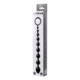 Анальная цепочка A-Toys by TOYFA Talis, TPR, черный, 28,3 см