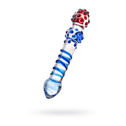 Двусторонний фаллоимитатор Sexus Glass, стекло, прозрачный, 20,5 см