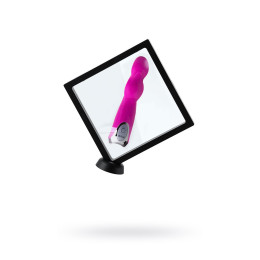 Рамка-ромб для выкладки прозрачная с черным кантом под подставку 18*18