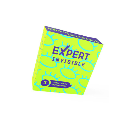 Презервативы EXPERT Invisible, ультратонкие, 3шт