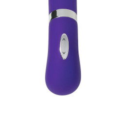 Вибратор на батарейках OVO F13-12, силикон, фиолетовый, 19,05 см