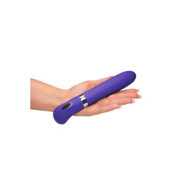 Вибратор на батарейках OVO F13-12, силикон, фиолетовый, 19,05 см