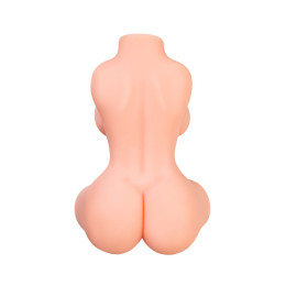 Мастурбатор реалистичный в форме женского тела, с 2 любовными входами, ТPE, телесный, 2,5 кг (в бело