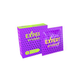 Презервативы EXPERT Studded, облегающие, точечные,  3 шт.