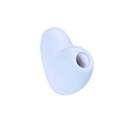 Вакуумно-волновой стимулятор клитора с вибрацией Satisfyer Cutie Heart, силикон, голубой, 7,7 см