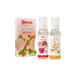 Набор гелей-смазок Yovee для любви (721001+721011), вкусовые (малина+ванильные сливки), 2х100 мл