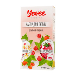 Набор гелей-смазок Yovee для любви (721001+721011), вкусовые (малина+ванильные сливки), 2х100 мл