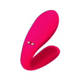 Вибратор для пар eroTEQ by TOYFA Prawno с пультом ДУ, силикон, розовый, 18 см
