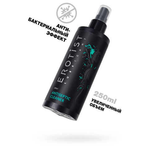 Антибактериальное средство Erotist Toy Cleaner, для обработки игрушек, 250 мл
