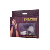 Наручники TOYFA Theatre, меховые, фиолетовые, 28 см.