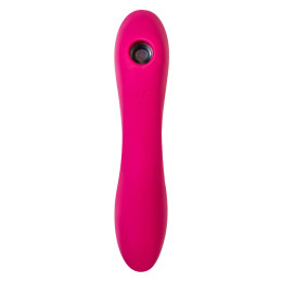 Вакуумный стимулятор клитора с вибрацией Satisfyer Curvy Trinity 3, красный, 17,7 см
