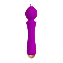 Вибратор Flovetta HYACINTH, силикон, фиолетовый, 21,5 см