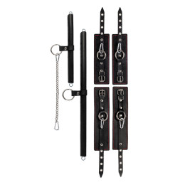 Бондажный набор Pecado BDSM, 4 точки фиксации, большая распорка, маленькая распорка, оковы,наручники