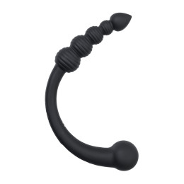 Двусторонний вибратор Black&Red by TOYFA, силикон, черный, 35 см