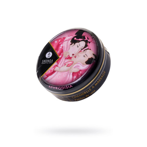 Массажное аромамасло в виде свечи Shunga «Афродизия. Лепестки роз» (Aphrodisia. Rose Petals), 30 м