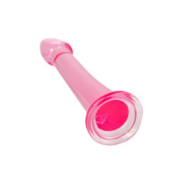 Нереалистичный фаллоимитатор TOYFA Basic Jelly Dildo XL, TPE, розовый, 22 см