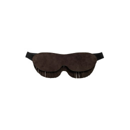 Маска Pecado BDSM, с бахромой, натуральный велюр, коричневый