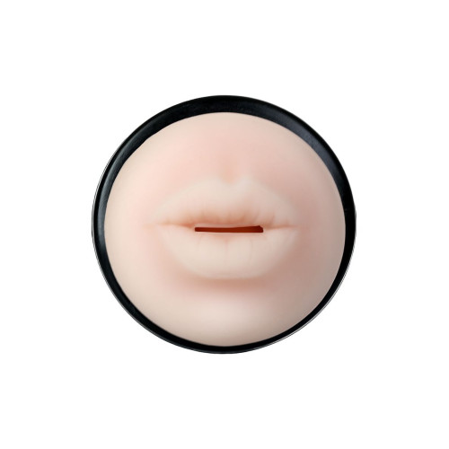 Мастурбатор A-Toys by TOYFA Denna, рот, TPE, черный, 24 см, 7,6 см