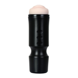Мастурбатор A-Toys by TOYFA Denna, рот, TPE, черный, 24 см, 7,6 см
