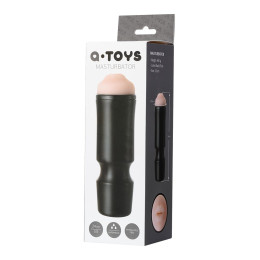 Мастурбатор A-Toys by TOYFA Denna, рот, TPE, черный, 24 см, 7,6 см