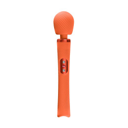 Вибромассажер Fun Factory VIM VIBRATING WAND, силикон, оранжевый, 31,3 см