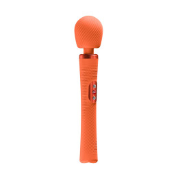 Вибромассажер Fun Factory VIM VIBRATING WAND, силикон, оранжевый, 31,3 см