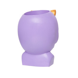 Подставка под сувенирную продукцию "Девочка с жвачкой" фиолетовый, золотой