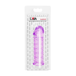Насадка на пенис TOYFA Basic, TPE, фиолетовый, 12,5 см