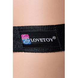 Страпон LoveToy LESBIAN SERIES с поясом Harness, телесный