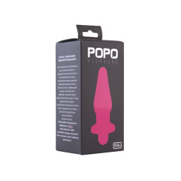 Анальная втулка TOYFA POPO Pleasure, TPR, розовая, 13,6 см