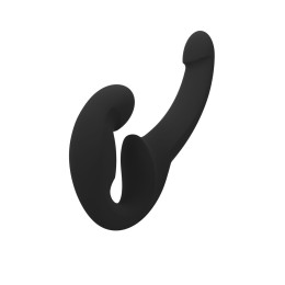 Анатомический безремневой страпон Fun Factory SHARE LITE, силикон, черный, 16,5 см
