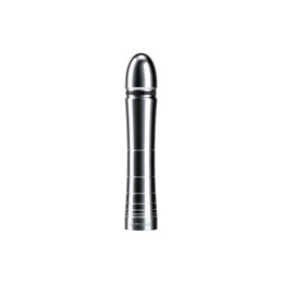 Фаллоимитатор Mystim Glossy Glen, электростимуляция, хирургическая сталь, серебряный, 14 см