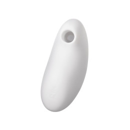 Вакуум-волновой стимулятор клитора с вибрацией Satisfyer Vulva Lover 2, силикон, белый, 11,9 см