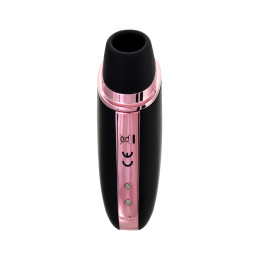 Вакуум-волновой стимулятор с вибрацией Satisfyer Love Triangle Connect App, силикон, черный, 8,8см