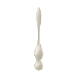 Вагинальные шарики с вибрацией Satisfyer Love Birds 1 Connect App, белый, 22,2 см
