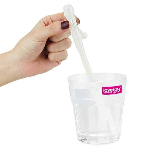 Трубочки светящиеся в темноте Glow in the Dark Willy Straws 9 шт