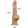 Реалистичный фаллоимитатор на присоске с мошонкой Dual Layered Handle Cock 25 см