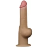 Реалистичный фаллоимитатор на присоске с мошонкой Dual Layered Handle Cock 25 см