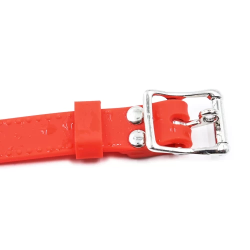 Силиконовый дышащий кляп-шар red M