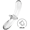 Двусторонний фаллос из стекла Satisfyer Double Crystal прозрачный 20 см