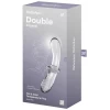 Двусторонний фаллос из стекла Satisfyer Double Crystal прозрачный 20 см
