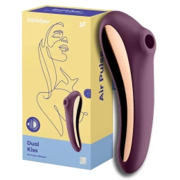 Вакуумно-волновой вибратор Satisfyer Dual Kiss фиолетовый