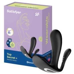 Анально-вагинальный смарт-стимулятор для ношения Satisfyer Top Secret Plus + черный