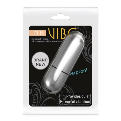 Вибропуля Mini Vibe с 1 режимом вибрации серебристая