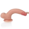 Фаллоимитатор на присоске с мошонкой Dual-Layered Liquid Silicone Nature Cock 21 см