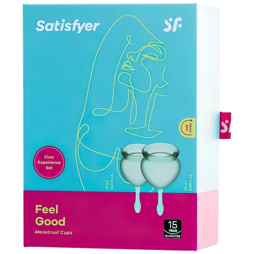 Набор менструальных чаш Satisfyer Feel Good, зеленый