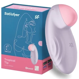 Перезаряжаемый смарт-стимулятор с вибрацией Satisfyer Tropical Tip