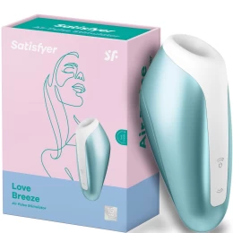 Вакуумно-волновой стимулятор клитора Satisfyer Love Breeze голубой