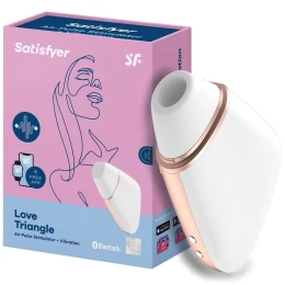 Бесконтактный смарт-стимулятор клитора Satisfyer Love Triangle белый