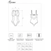 Розовое полупрозрачное боди в горошек Kreame L/XL